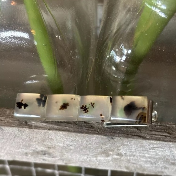 Men’s Bundle Of Vintage Mineral Stone Cufflinks and One Tie Bar. Multi-color. - Picture 4 of 9